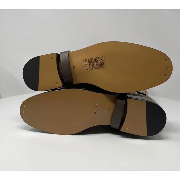 ❗️SOLD OUT ❗️Gucci Knee-high Boots With Harness  Euro size 36.5/ US 6.5 Brown - Picture 9 of 17